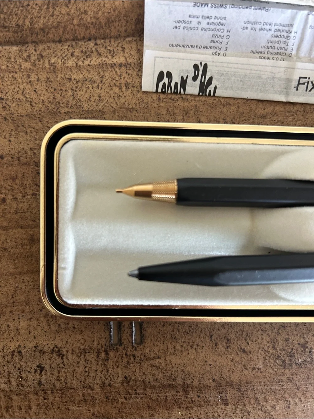 Black & Gold Mechanical Pencil and Pen Set